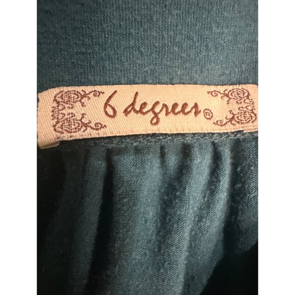 Women’s Size Small 6 Degrees Y2K Green Babydoll Tank Top Smocked Waist - Picture 3 of 7